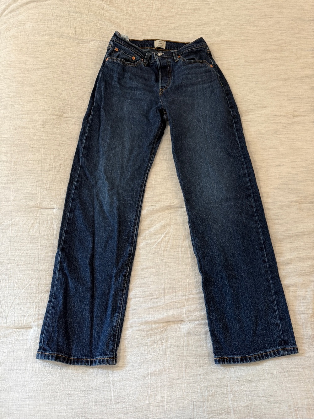 Levi's Women's Straight Leg Jeans in Dark Blue